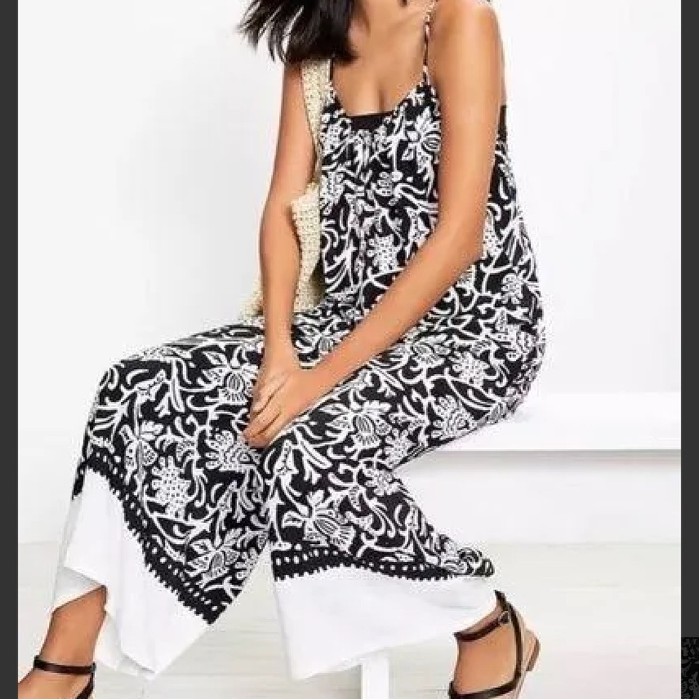 Loft B&W Jumpsuit